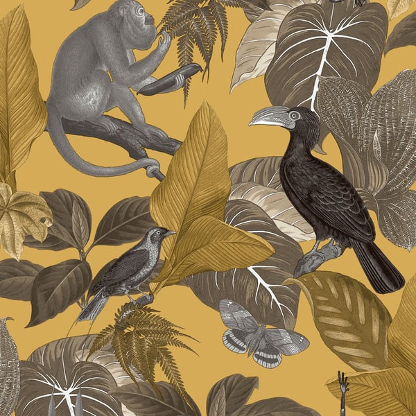 Galerie Wallpaper Product code: 18502 - Into The Wild Wallpaper Collection - Yellow Colours -  