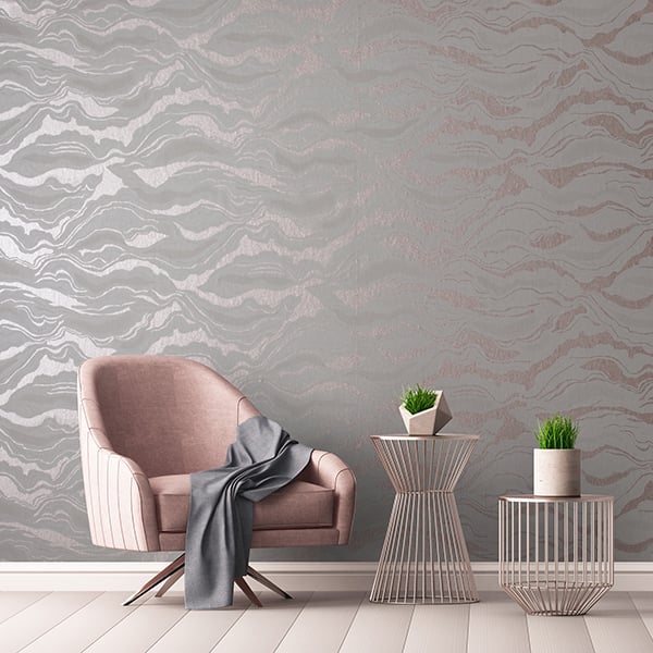 Galerie Wallpaper Product code: 30025R - Slow Living Wallpaper Collection - Grey Lilac Pink Colours -  