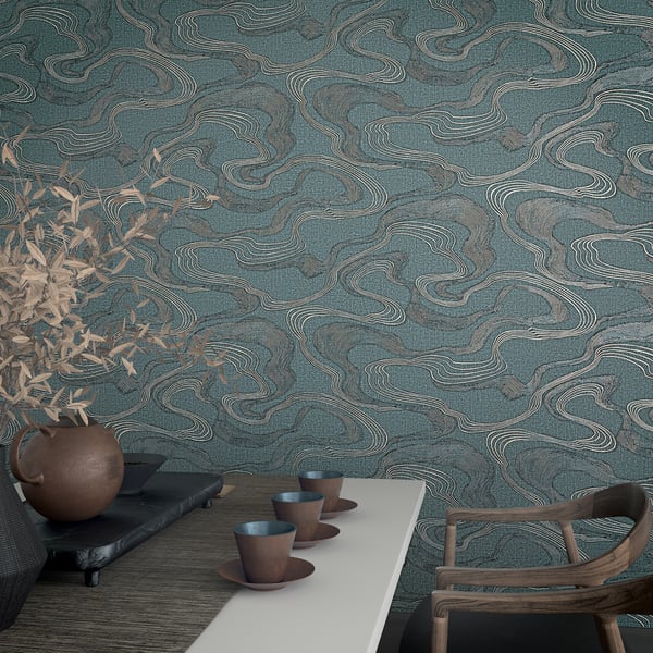 Galerie Wallpaper Product code: 34538_2 - Kumano Wallpaper Collection - Blue Colours -  