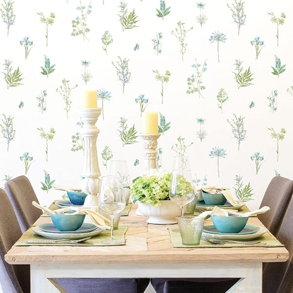 Galerie Wallpaper Product code: 7343R - Evergreen Wallpaper Collection - Aqua Colours -  