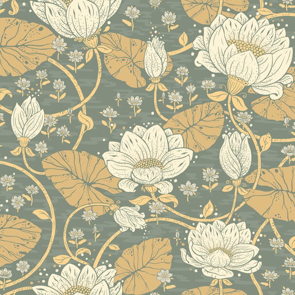 Galerie Wallpaper Product code: 83120 - Hjarterum Wallpaper Collection - Green Colours -  