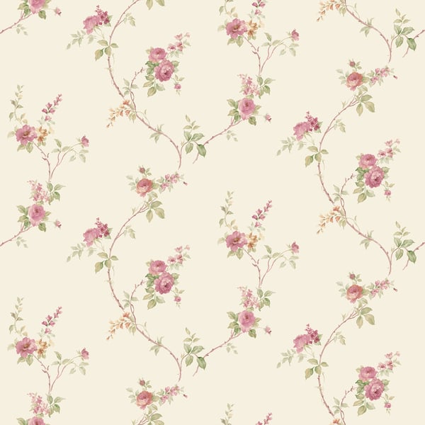 Galerie Wallpaper Product code: CI38225 - Classic Silks 4 Wallpaper Collection - Ivory, Burgundy, Green Colours -  