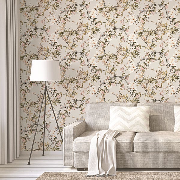 Galerie Wallpaper Product code: ES31101R - Escape Wallpaper Collection - Cream, Beige, Green, Pink, Brown, Black, Grey, Red Colours -  
