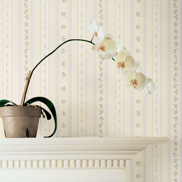 Galerie Wallpaper Product code: G23223R - Country Cottage Wallpaper Collection - Lilac Beige Colours -  