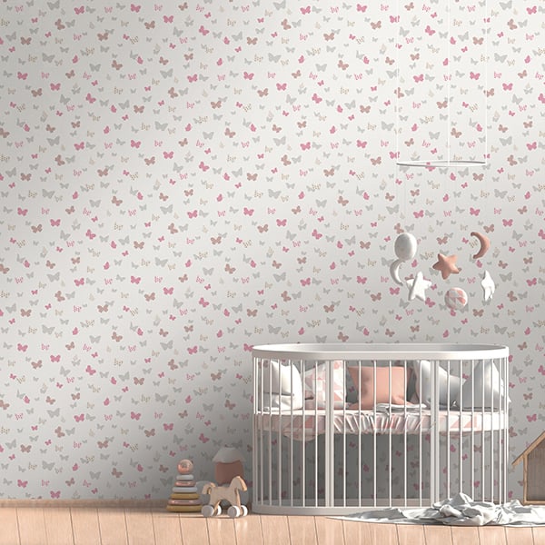 Galerie Wallpaper Product code: HO20058R - Home Wallpaper Collection - Grey Pink White Colours -  