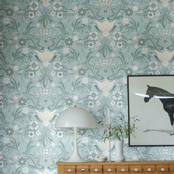 Galerie Wallpaper Product code: S24111R - Sommarang 2 Wallpaper Collection - Turquoise Colours -  