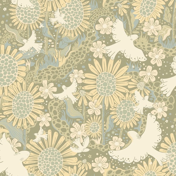 Galerie Wallpaper Product code: S63009 - Sommarang 2 Wallpaper Collection - Green Colours -  