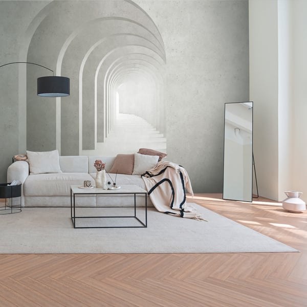 Galerie Wallpaper Product code: WH45279M_2 - Welcome Home Murals Wallpaper Collection - Cream, Grey, White Colours -  