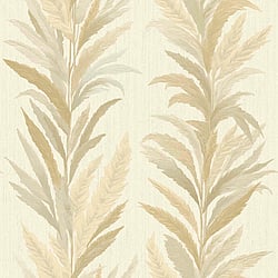 Galerie Wallcoverings Product Code 35902 - Ornamenta Wallpaper Collection - Beige Gold Colours - Leaf Flourish Design