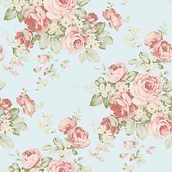 Galerie Wallcoverings Product Code AB27615 - Abby Rose 3 Wallpaper Collection - Turquoise Red Green Colours - Grand Floral Design
