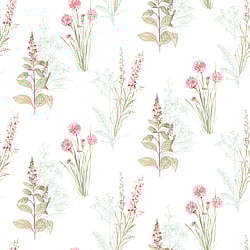 Galerie Wallcoverings Product Code AB42442 - Abby Rose 3 Wallpaper Collection - Teal Pink Colours - Flora Design
