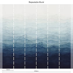 Galerie Wallcoverings Product Code DW2036 - Designer Walls Wallpaper Collection - Indigo Blue Colours - Horizon Design