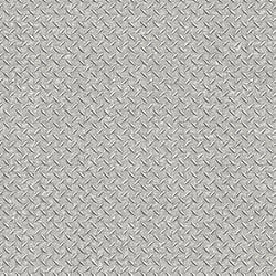 Galerie Wallcoverings Product Code: G45176 - Steampunk Wallpaper Collection Galerie Wallcoverings Product Code G45176 - Steampunk Wallpaper Collection - Silver Grey Colours - Diamond Plate Design