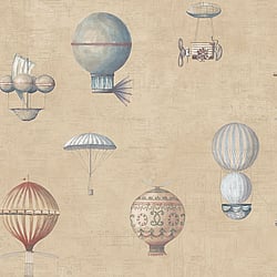 Galerie Wallcoverings Product Code: G56203 - Steampunk Wallpaper Collection Galerie Wallcoverings Product Code G56203 - Steampunk Wallpaper Collection - Yellow Gold Colours - Air Ships Design