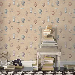 Galerie Wallcoverings Product Code: G56203 - Steampunk Wallpaper Collection Galerie Wallcoverings Product Code G56203 - Steampunk Wallpaper Collection - Yellow Gold Colours - Air Ships Design