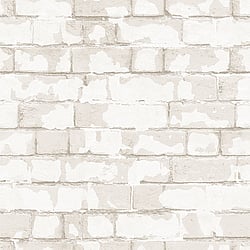 Galerie Wallcoverings Product Code: G56211 - Steampunk Wallpaper Collection Galerie Wallcoverings Product Code G56211 - Steampunk Wallpaper Collection - White Colours - Brick Wall Design