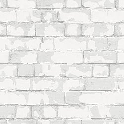 Galerie Wallcoverings Product Code: G56212 - Steampunk Wallpaper Collection Galerie Wallcoverings Product Code G56212 - Steampunk Wallpaper Collection - Silver Grey Colours - Brick Wall Design