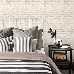 Galerie Wallcoverings Product Code: G56213 - Steampunk Wallpaper Collection Galerie Wallcoverings Product Code G56213 - Steampunk Wallpaper Collection - Cream Colours - Brick Wall Design