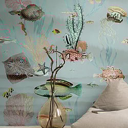 Galerie Wallcoverings Product Code WH45238M - Welcome Home Murals Wallpaper Collection - Multi-coloured Colours - Underwater Marine Scene - Blue Design