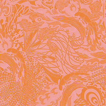 Galerie Wallcoverings Product Code 12613 - Ted Baker Fantasia Wallpaper Collection - Orange Pink Colours -  