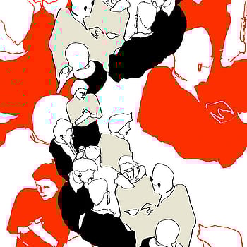 Galerie Wallcoverings Product Code 23360 - Marimekko 5 Wallpaper Collection - Orange Black Green Colours -  