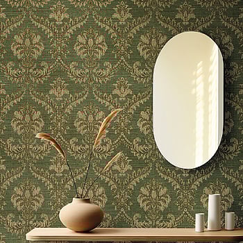 Galerie Wallcoverings Product Code 23607 - Classic Italian Wallpaper Collection - Green Colours -  
