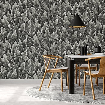 Galerie Wallcoverings Product Code 26710 - Tropical Wallpaper Collection - Blackberry Colours -  