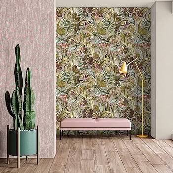 Galerie Wallcoverings Product Code 26738 - Tropical Wallpaper Collection - Peanut Colours -  