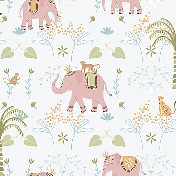 Galerie Wallcoverings Product Code 285-1 - Bambino Wallpaper Collection - Pink Colours -  