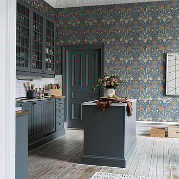 Galerie Wallcoverings Product Code 33009 - Apelviken Wallpaper Collection - Blue Blush Colours -  