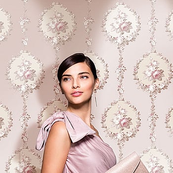 Galerie Wallcoverings Product Code 3904 - Italian Damasks 3 Wallpaper Collection - Pink Cream Beige Colours -  