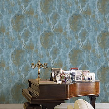 Galerie Wallcoverings Product Code 42576 - Opulence Wallpaper Collection - Blue Colours -  