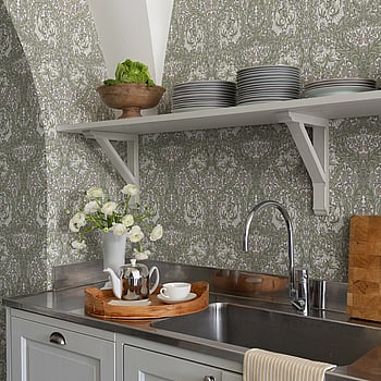 Galerie Wallcoverings Product Code 82023 - Hidden Treasures Wallpaper Collection - Green Colours -  