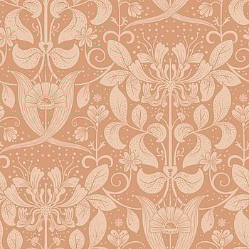 Galerie Wallcoverings Product Code 83128 - Hjarterum Wallpaper Collection - Orange Colours -  