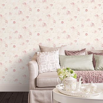 Galerie Wallcoverings Product Code AB27661 - Abby Rose 3 Wallpaper Collection - Soft Pink Green Cream Colours -  