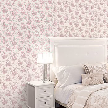 Galerie Wallcoverings Product Code AF37705 - Abby Rose 4 Wallpaper Collection - Plum Cream Colours -  