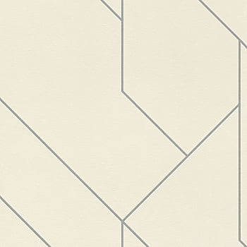 Galerie Wallcoverings Product Code EX31006 - Exposed Wallpaper Collection - White Silver Colours -  