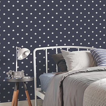 Galerie Wallcoverings Product Code G23107 - Deauville Wallpaper Collection - Navy Blue White Colours -  