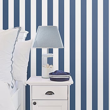 Galerie Wallcoverings Product Code G23144 - Deauville 2 Wallpaper Collection - Marine Blue White Colours -  