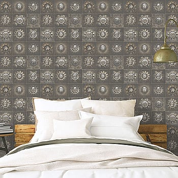 Galerie Wallcoverings Product Code G56229 - Nostalgie Wallpaper Collection - Bronze Brown Colours -  