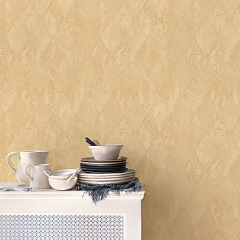 Galerie Wallcoverings Product Code G67789 - Ambiance Wallpaper Collection - Ochre Gold Colours -  