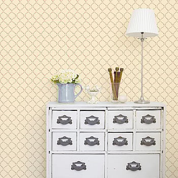 Galerie Wallcoverings Product Code G67904 - Miniatures 2 Wallpaper Collection - Cream Red Brown Colours -  