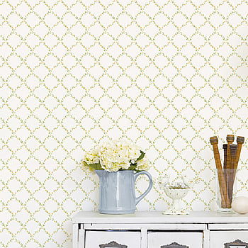 Galerie Wallcoverings Product Code G67907 - Miniatures 2 Wallpaper Collection - Yellow Green White Colours -  