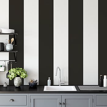 Galerie Wallcoverings Product Code G68076 - Smart Stripes 3 Wallpaper Collection - Black Colours -  