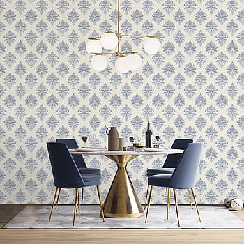 Galerie Wallcoverings Product Code G68671 - Palazzo 2 Wallpaper Collection - Blue,White Colours -  