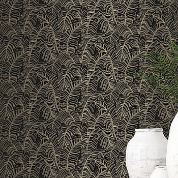 Galerie Wallcoverings Product Code G78301 - Bazaar Wallpaper Collection - Black Light Ochre Colours -  