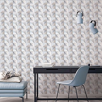 Galerie Wallcoverings Product Code GX37634 - Geometrix Wallpaper Collection - Blue Grey Colours -  