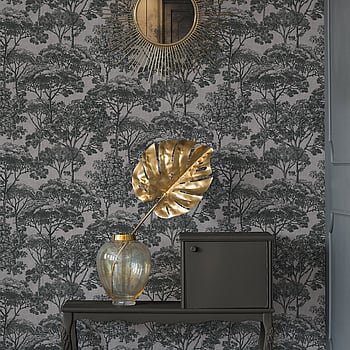 Galerie Wallcoverings Product Code HV41031 - Havana Wallpaper Collection - Beige Black Colours -  