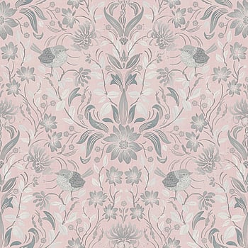 Galerie Wallcoverings Product Code MC61000 - Maison Charme Wallpaper Collection - Pink, Grey Colours -  
