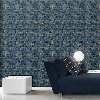 Galerie Wallcoverings Product Code NHW1031 - Enchanted Wallpaper Collection - Blue Bronze Colours -  